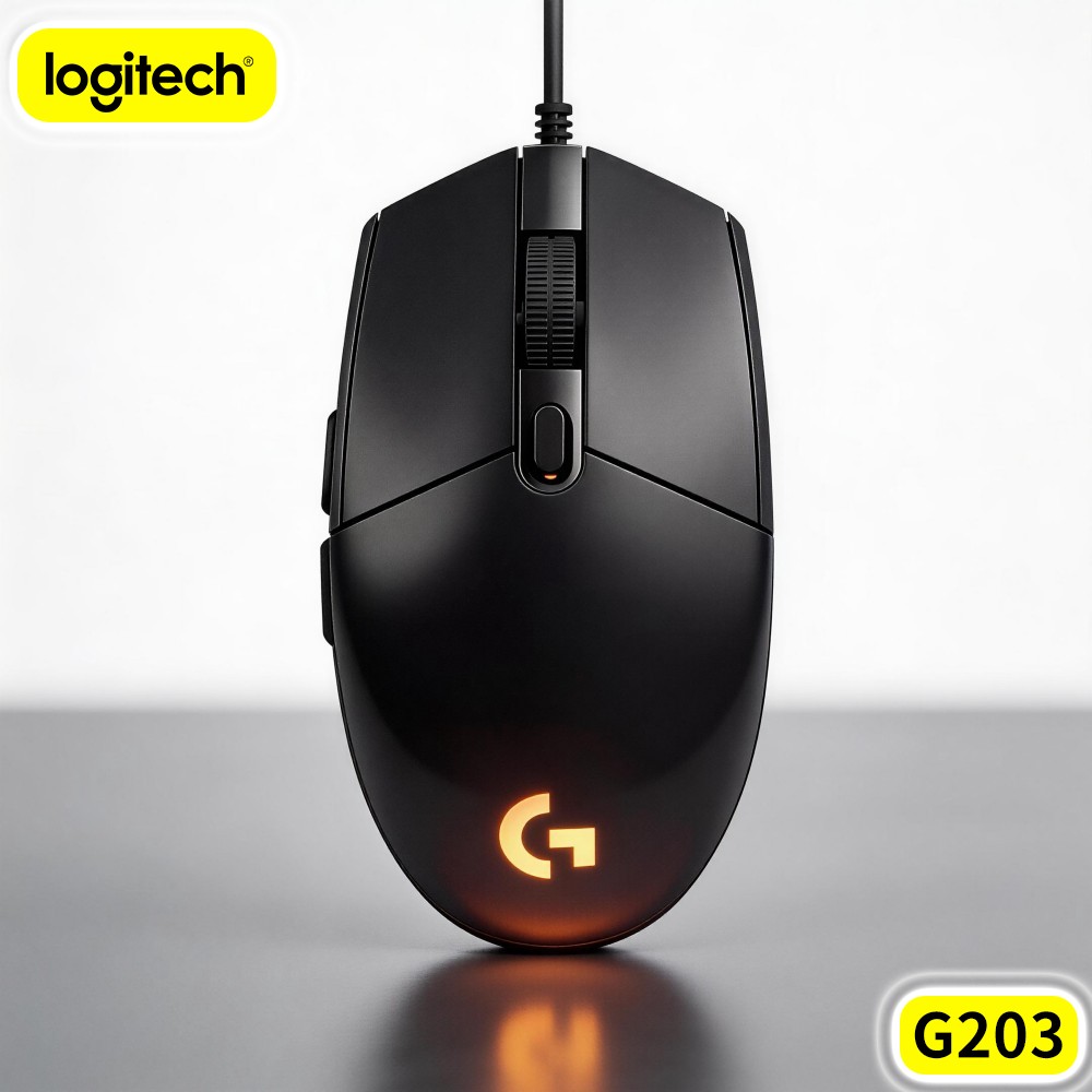 Logitech Mouse G203 - ماوس الألعاب السلكي لوجيتك G203 مريح