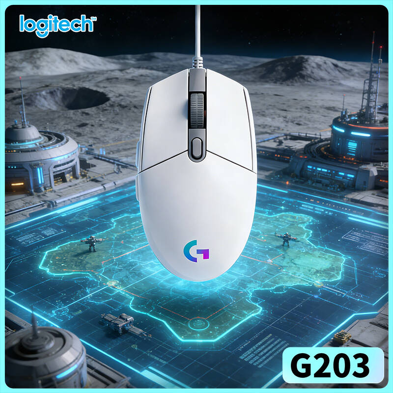 Logitech Mouse G203 - ماوس الألعاب لوجيتك G203 LIGHTSYNC بمستشعر