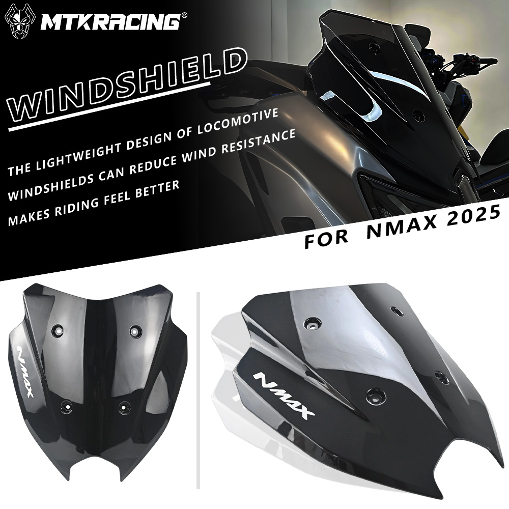 Nmax Tech Max Accessories - واقي زجاج أمامي للدراجات النارية من