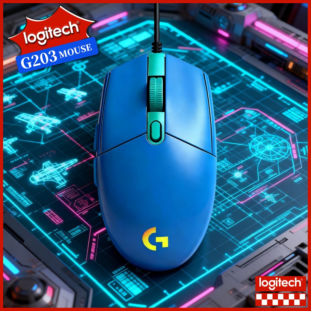 Logitech Mouse G203 - ماوس ألعاب سلكي من لوجيتك G203