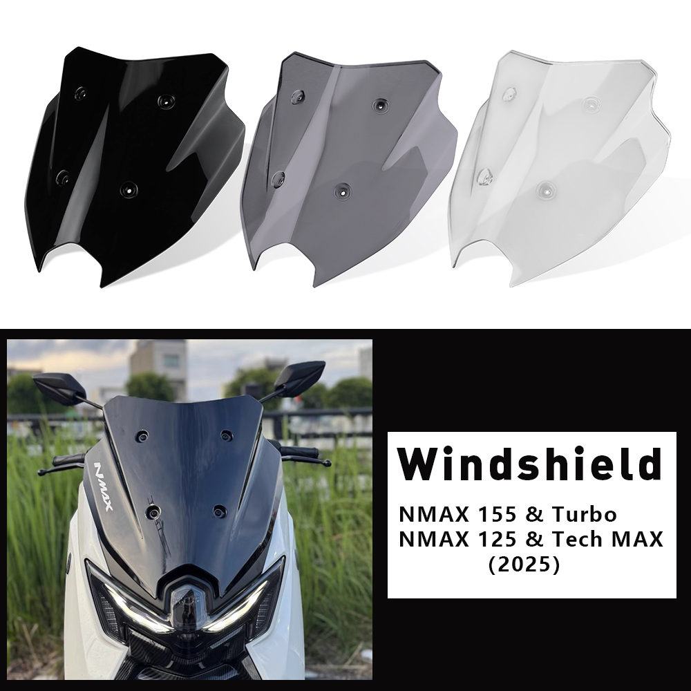 Nmax Tech Max Accessories - جديد NMAX 125 الزجاج الأمامي لياماها