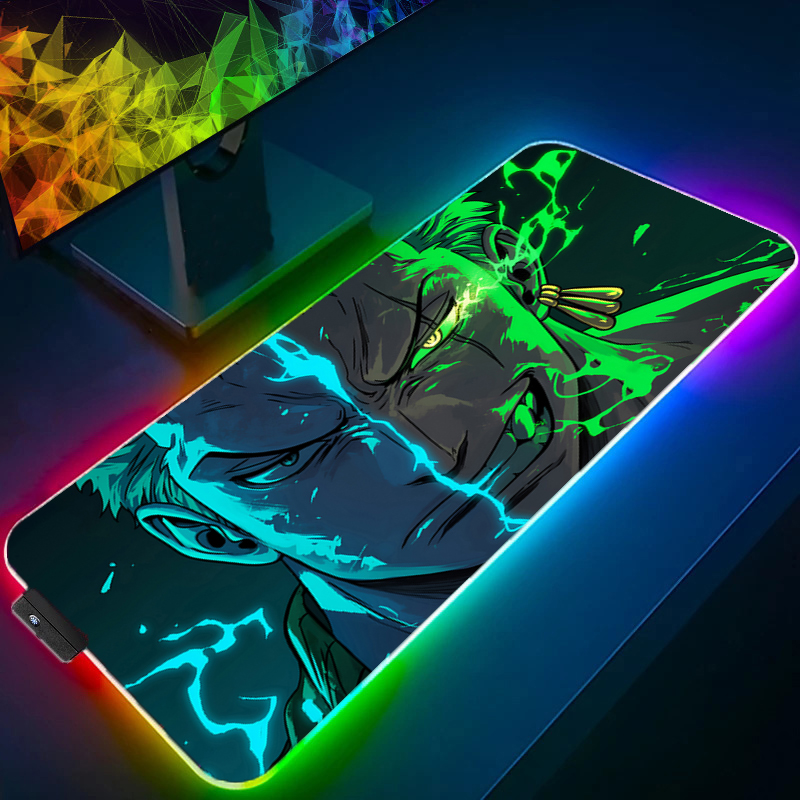 Tech Accessories For Desk - قطعة واحدة زورو ماوس الوسادة RGB