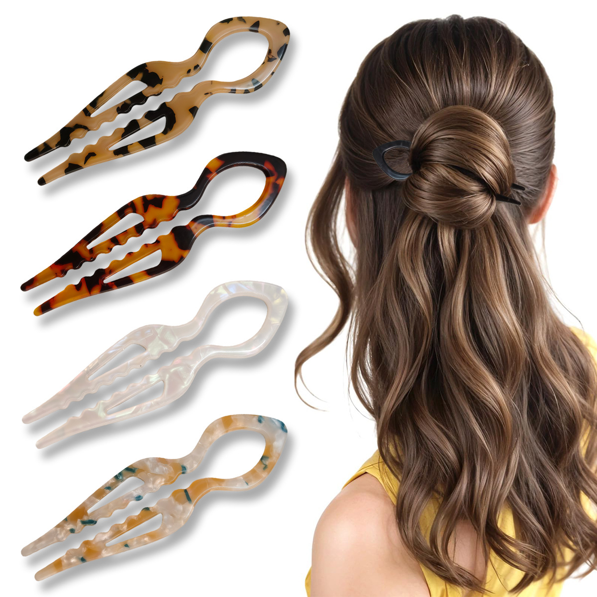 U-شكل الشعر العصي السلحفاة الا - مراجعة Tech Accessories Women وسعره