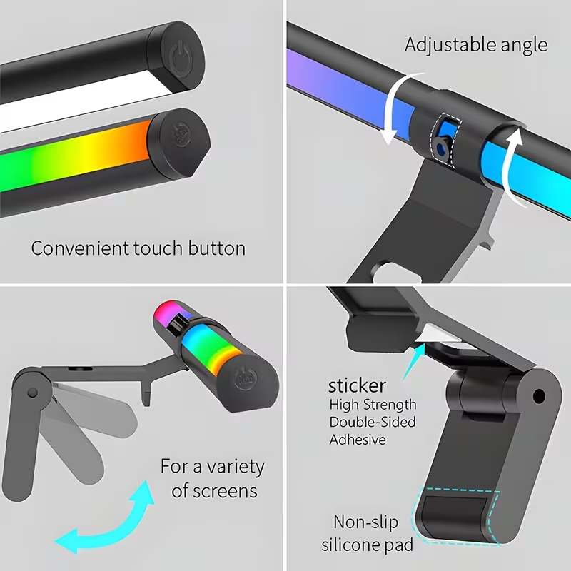 شريط إضاءة للشاشة RGB، شريط إض - مراجعة Tech Accessories For Desk وسعره