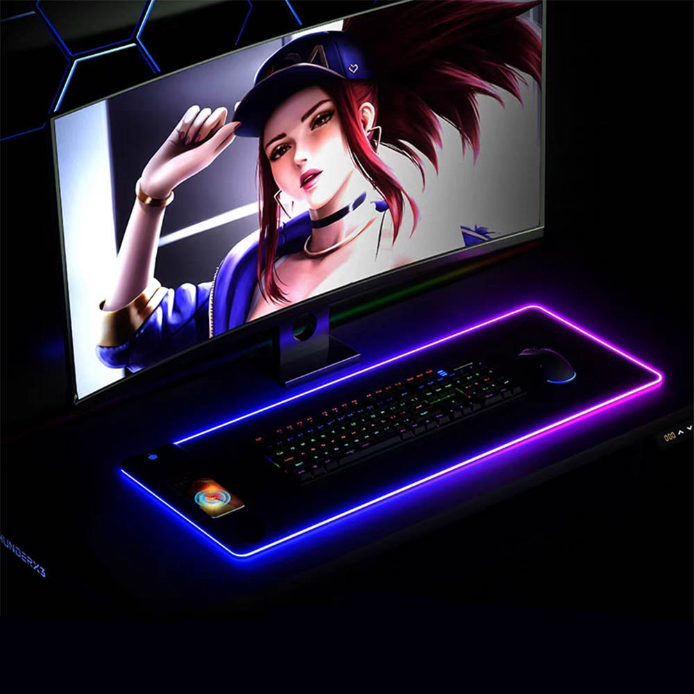 لوحة ماوس RGB مع شاحن لاسلكي 1 - مراجعة Mouse Charging Pad وسعره