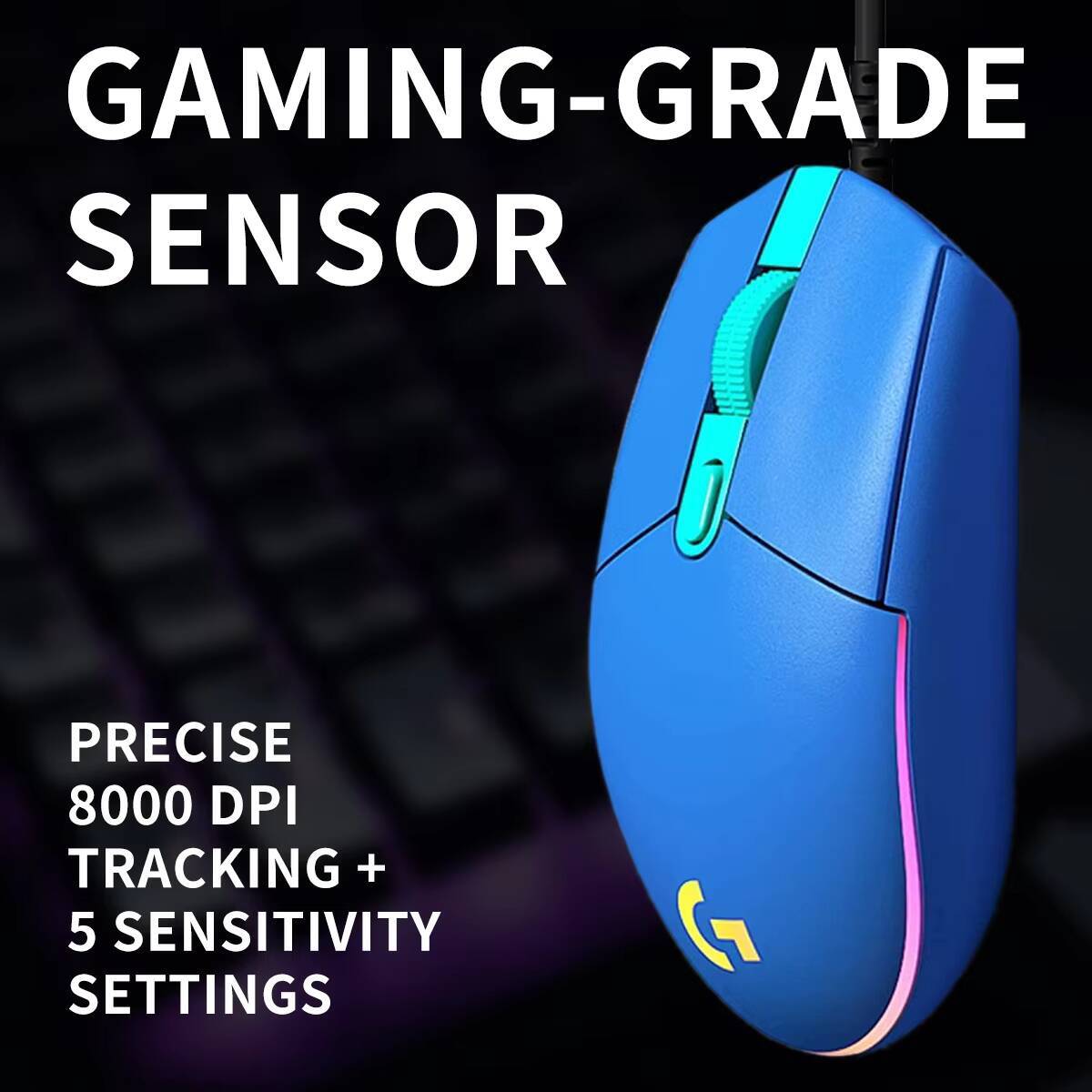 ماوس ألعاب Logitech G203 LIGHT - مراجعة Logitech Mouse G203 وسعره