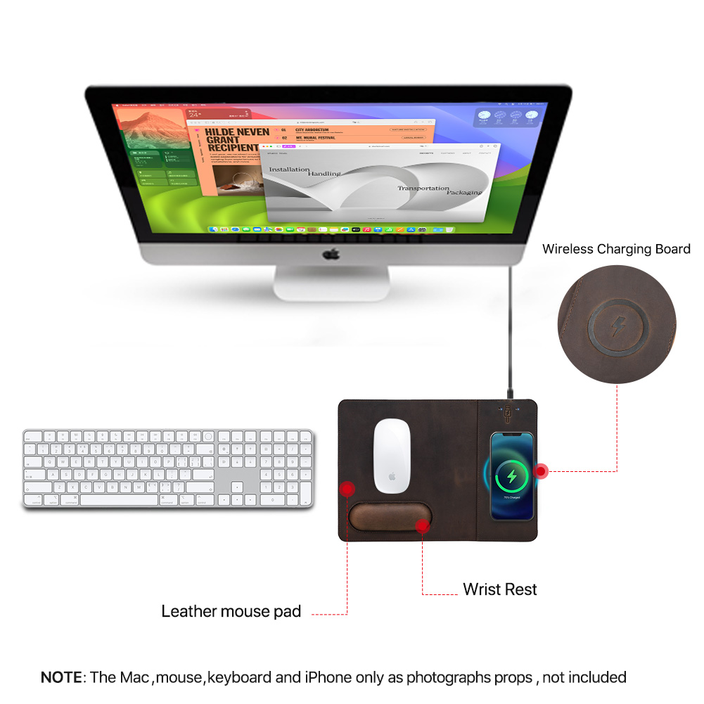 لوحة ماوس مع شواحن سريعة للهات - مراجعة Mouse Charging Pad وسعره