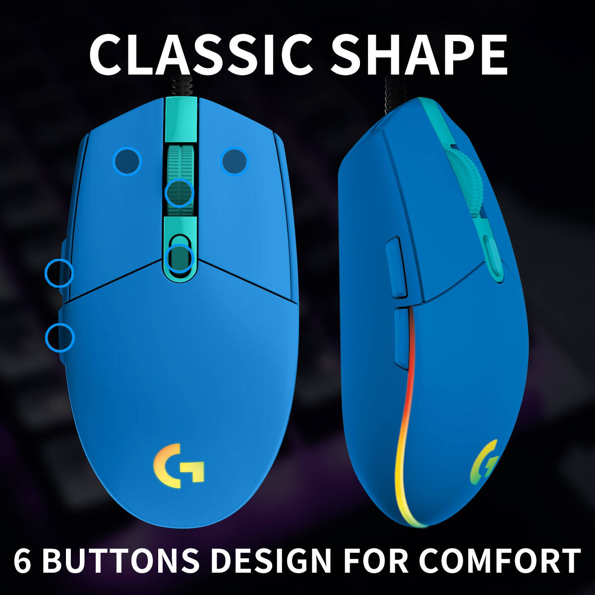 ماوس ألعاب لوجيتك G203 سلكي مع - مراجعة Logitech Mouse G203 وسعره