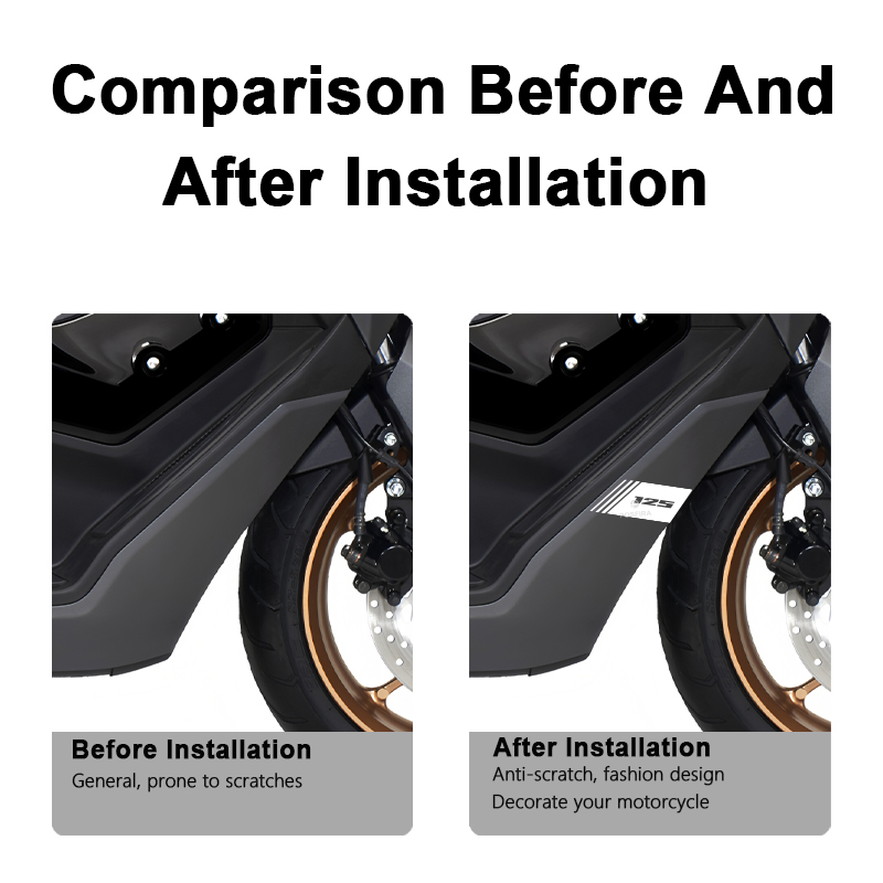 ملصقات فينيل POSFIRA للدراجات  - مراجعة Nmax Tech Max Accessories وسعره