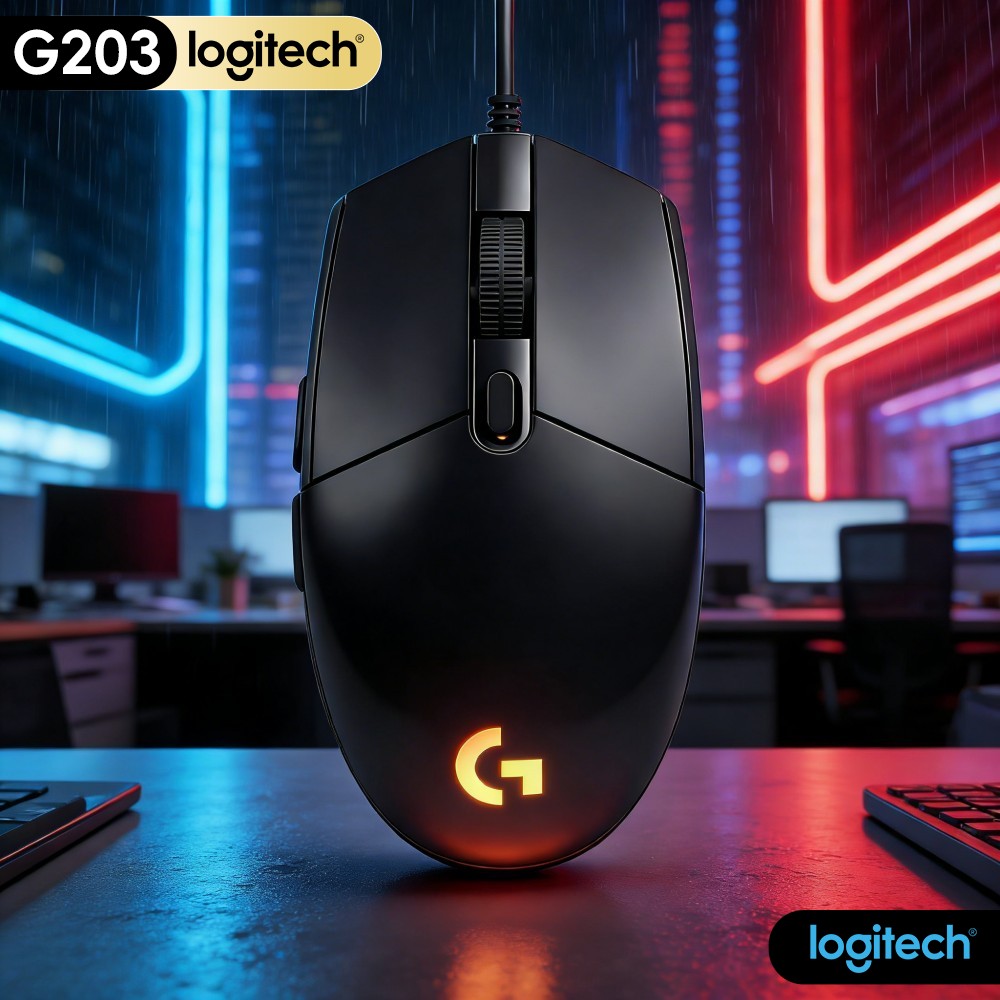 ماوس ألعاب لوجيتك G203 سلكي بإ - مراجعة Logitech Mouse G203 وسعره
